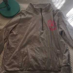 VS PINK gray zipup sweater
